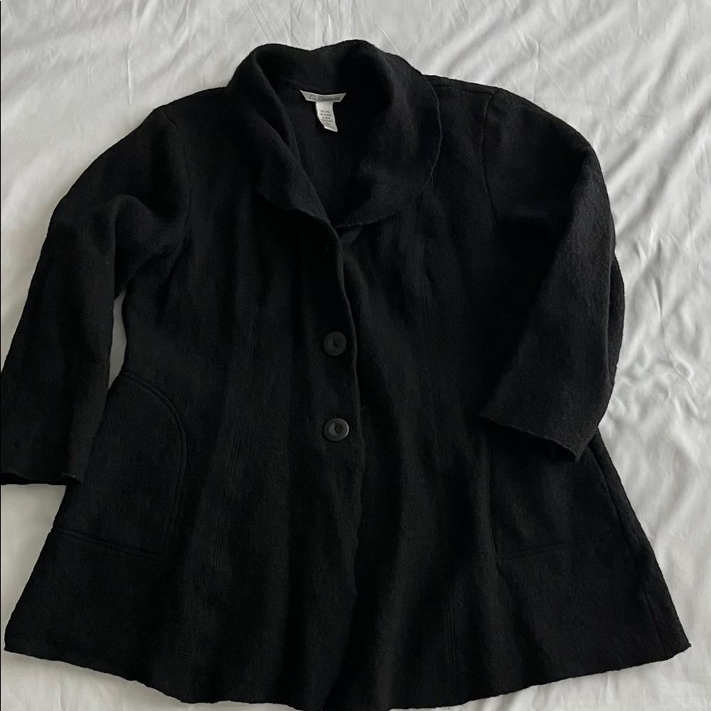 Classic Black Women's Pea Coat